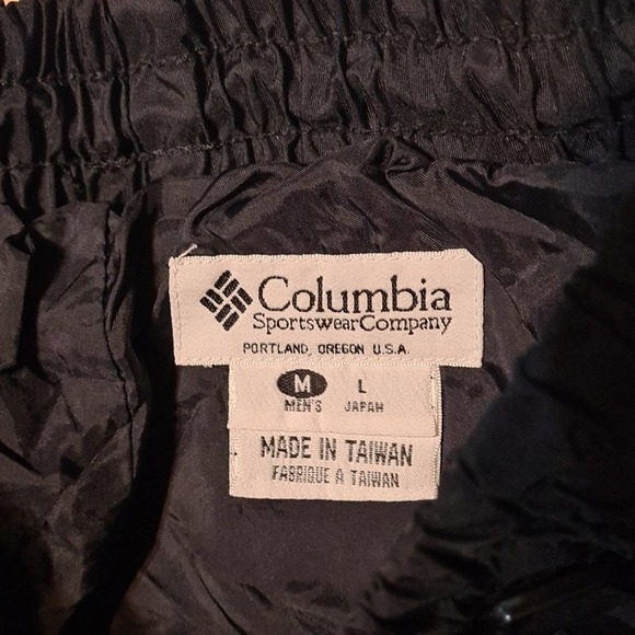 Columbia‎ Black Windbreaker Pants Size Medium - Picture 3 of 5